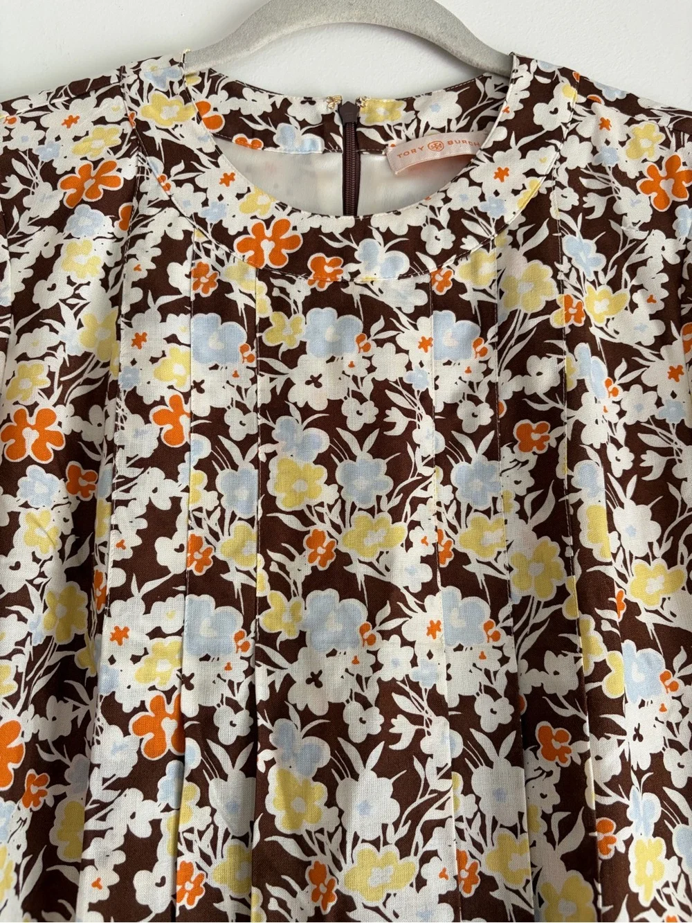 Tory Burch Challis Silk Wool Sheath Dress Reverie Floral Print Size 2